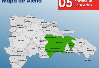 COE pone en alerta verde a cinco provincias
